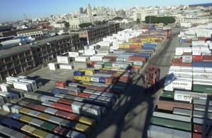 Actividad en el Puerto de Montevideo. Uruguay