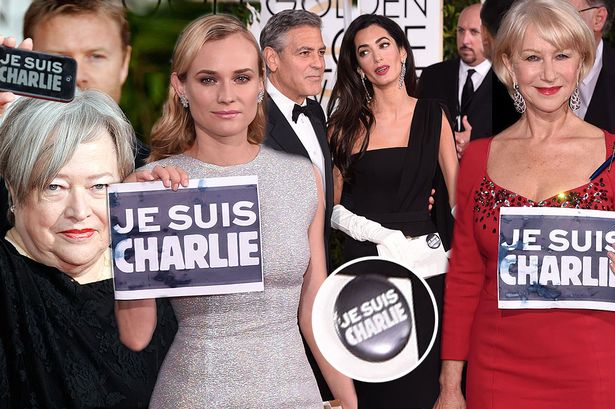 Celebrities-support-Je-Suis-Charlie-at-Golden-Globes-2015