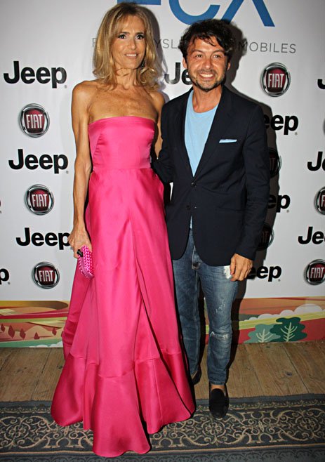 Rosella Della Giovampaola y Wally Diamante en Fiesta Fiat